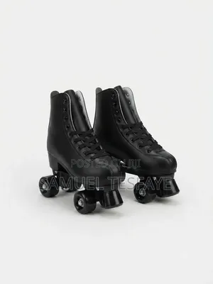 Black Quad Roller Skates