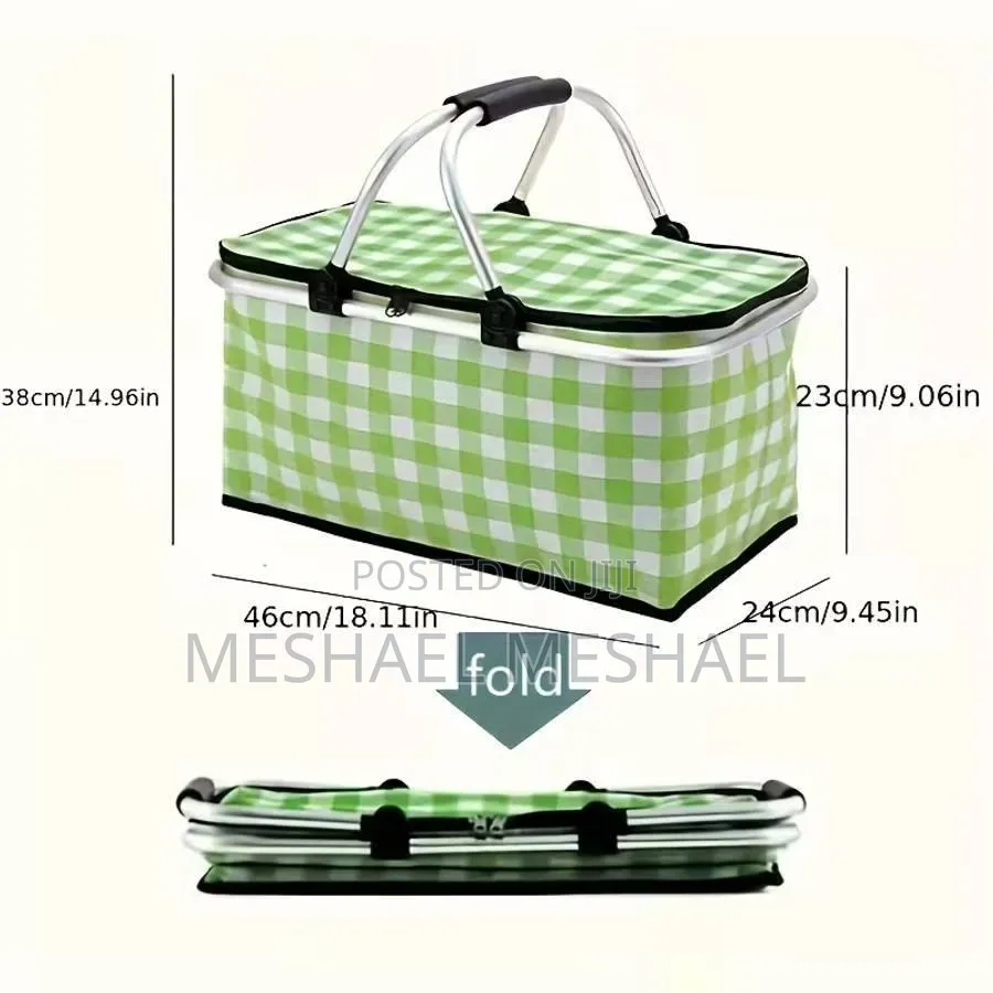 🧺 Collapsible Thermal Picnic Basket
