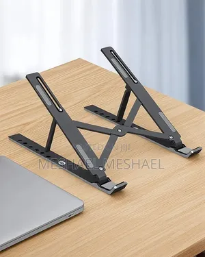✅ Foldable Height Adjustable Metal Frame Laptop Stand 💻