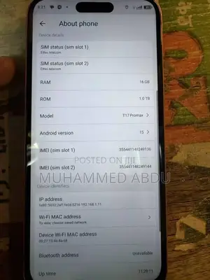 Mobile Phone 1 TB Orange