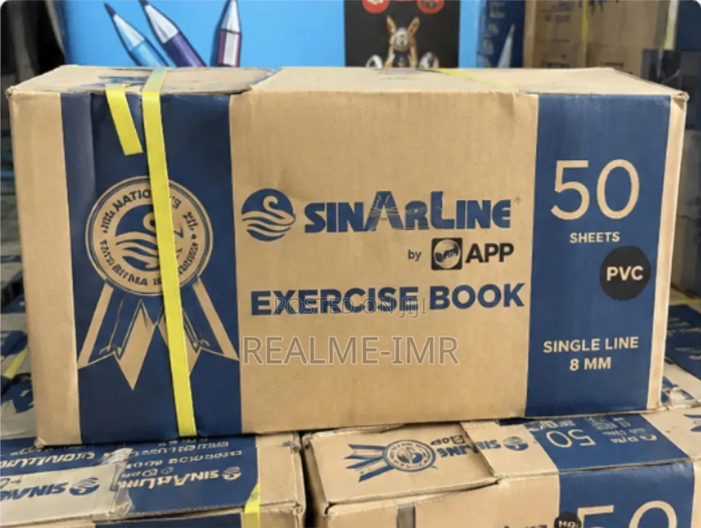 Original Sinarline 50 Sheet Exercise Book PVC Cover | 8mm Single Line