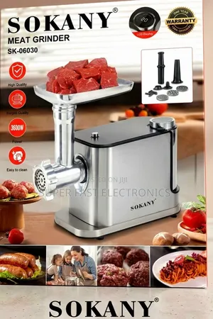Sokany Electric Meat Grinder 3600W – Heavy Duty Stainless Steel Food