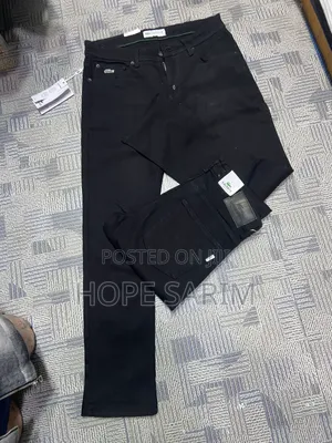 Brand New Lacoste Black Slim-Fit Jeans