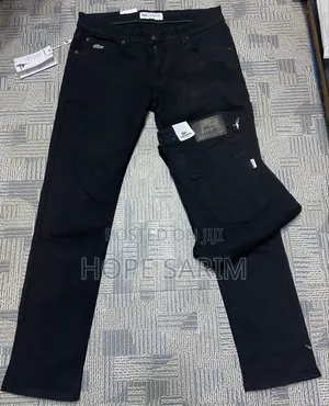 Brand New Lacoste Black Slim-Fit Jeans