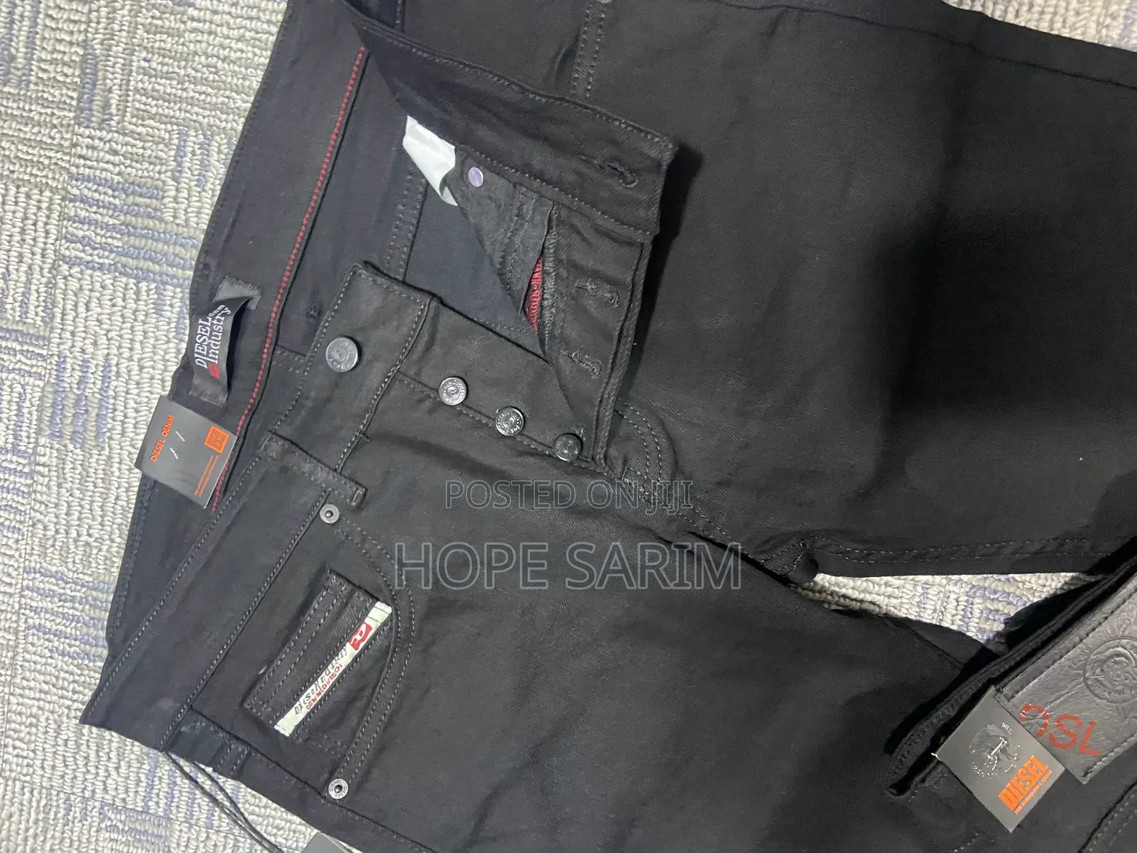 Diesel Men's Premium Black Jeans