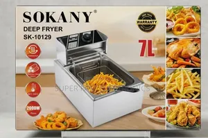 Sokany Deep Fryer 7L Large Capacity  (2000W) – Stainless Steel