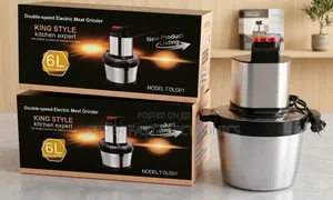 KING STYLE 6L Double-Speed Electric Meat Grinder & Food Processor