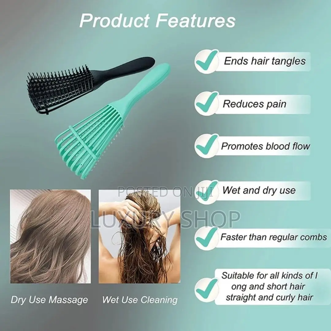 Hair Massaging Plastic Comb