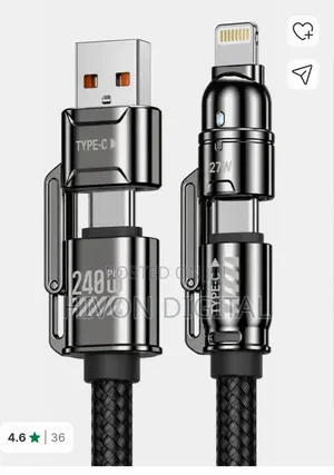 Original 4 in 1 Charger and Data Cable