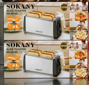 Sokany Slice Toaster 4-Slice Featuring Powerful 1300W