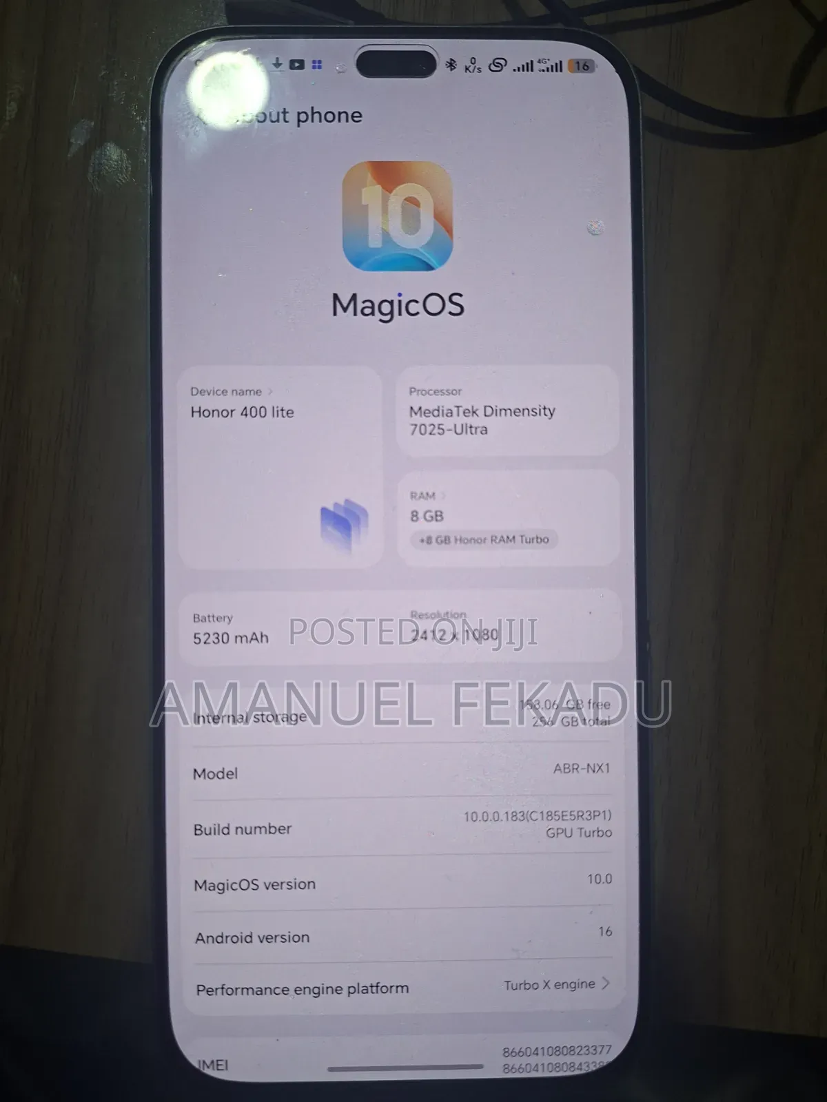 Honor 400 Lite 256 GB Silver