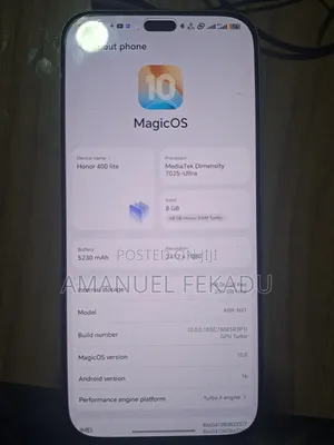 Honor 400 Lite 256 GB Silver