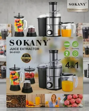 Sokany Juice Extractor 4-in-1 & Food Processor Combo (SK-01021)