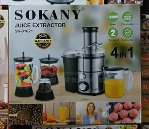 Sokany Juice Extractor 4-in-1 & Food Processor Combo (SK-01021)