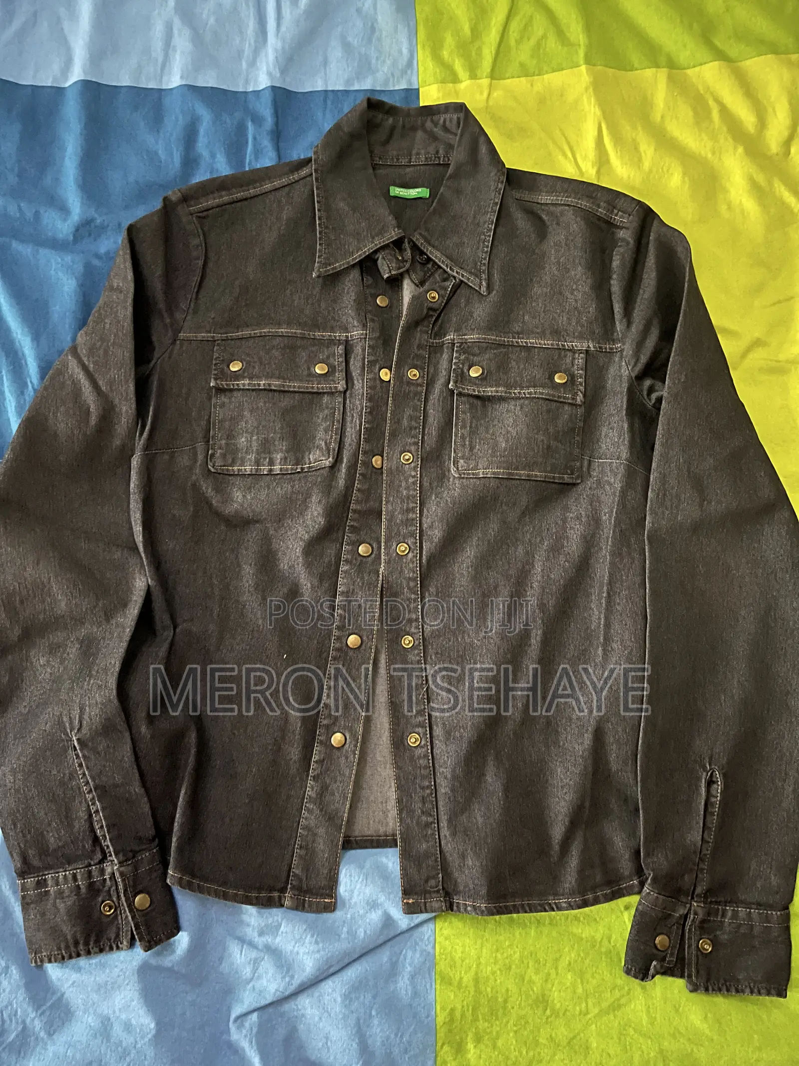 Black Denim Slightly Used Long Sleeve