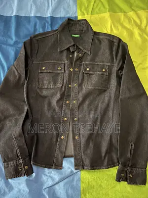 Black Denim Slightly Used Long Sleeve