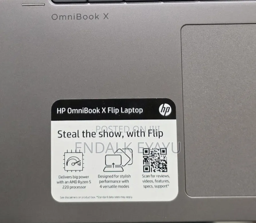 New Laptop HP OmniBook X Flip 16" 8GB AMD Ryzen 5 SSD 512GB