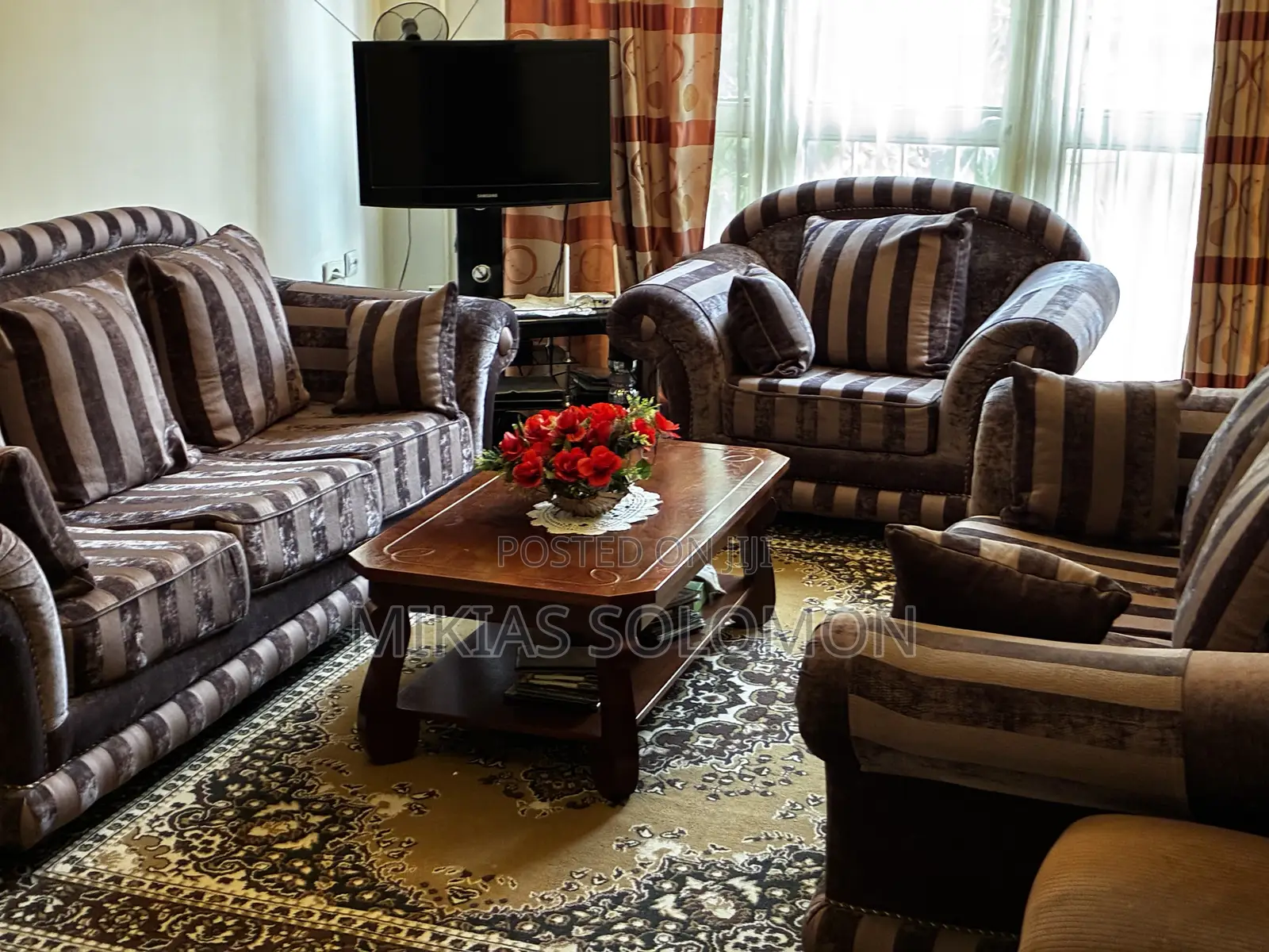 7-Seater Classic 3F Living Room Sofa Set