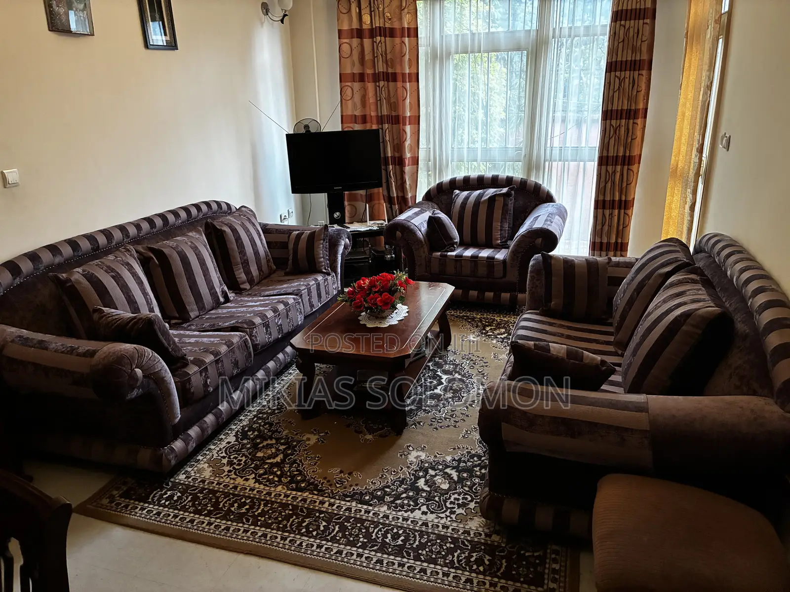 7-Seater Classic 3F Living Room Sofa Set
