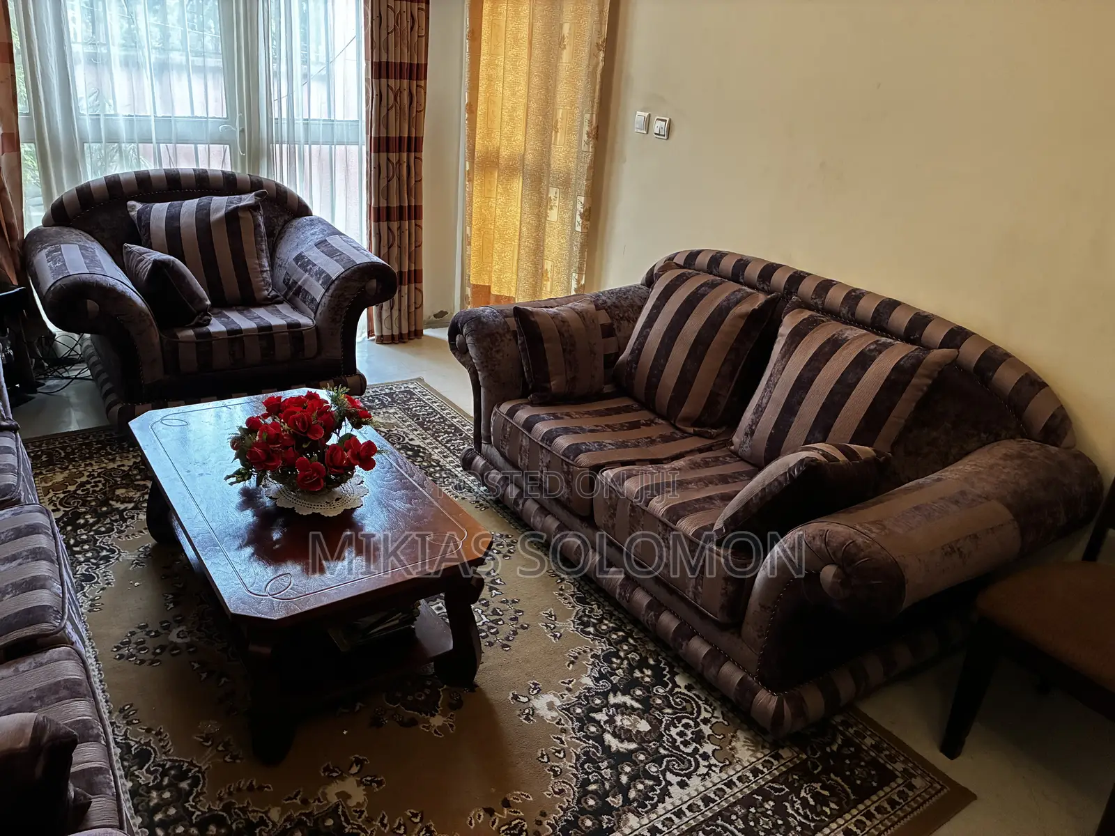 7-Seater Classic 3F Living Room Sofa Set