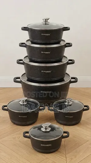 Rosenberg Cookware Set ባለ 7 ሮዝንበርግ ሴራሚክ ድስት