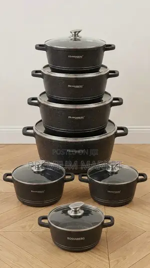 Rosenberg Cookware Set ባለ 7 ሮዝንበርግ ሴራሚክ ድስት