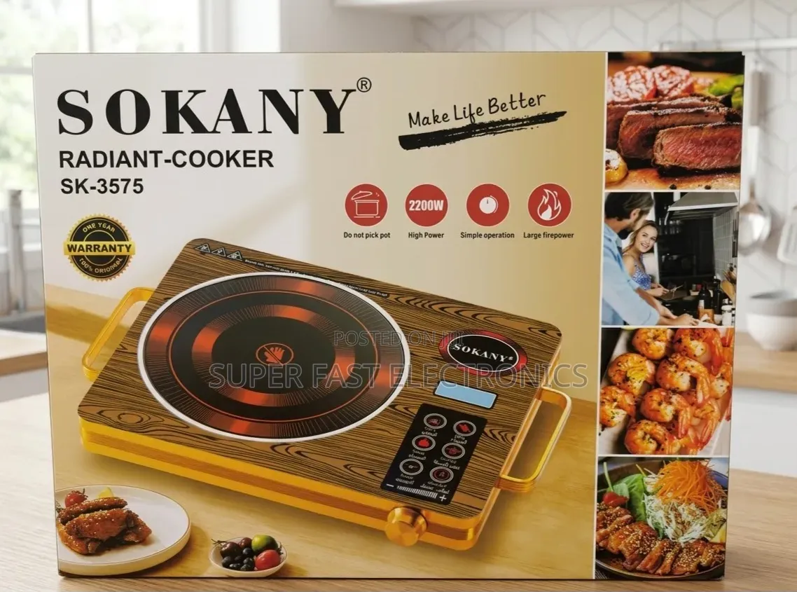 SOKANY Ceramic Stove Radiant Cooker — 2200W Electric Infrared Countert