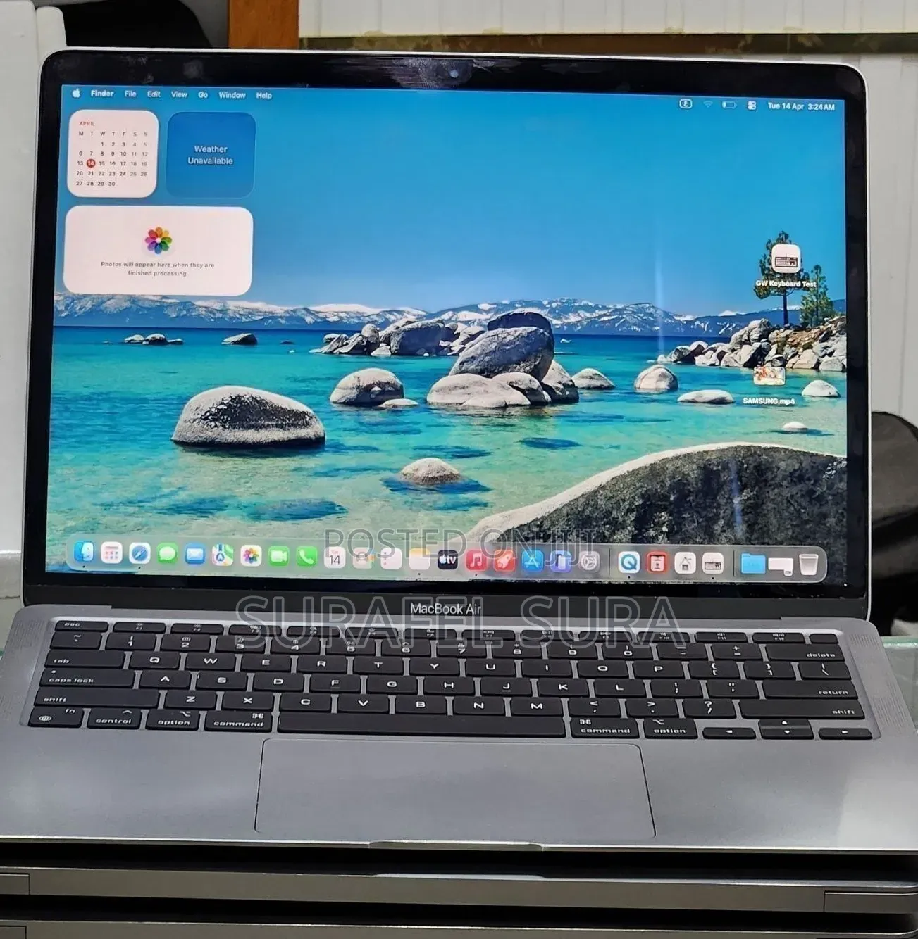 New Laptop Apple MacBook Air 2020 M1 8GB Apple M1 SSD 256GB