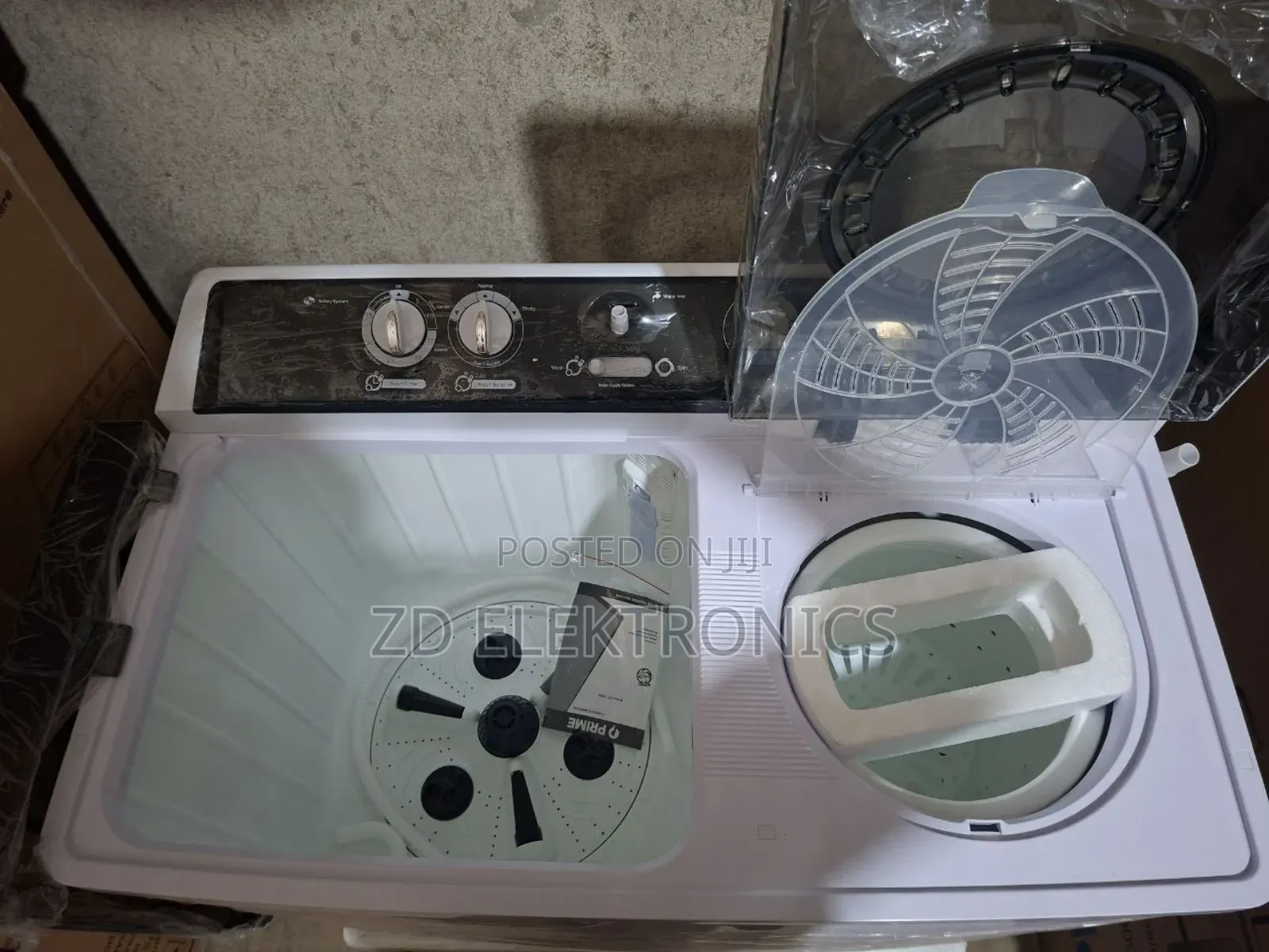 PRlME YWlN TUB WASHing Machine Pr 16kgplastic Body Doubie Layer Spinr
