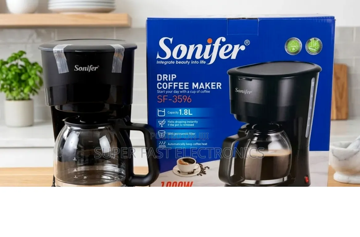 Sonifer Coffee Maker SF-3596 Drip (1.8L Capacity, 1000W