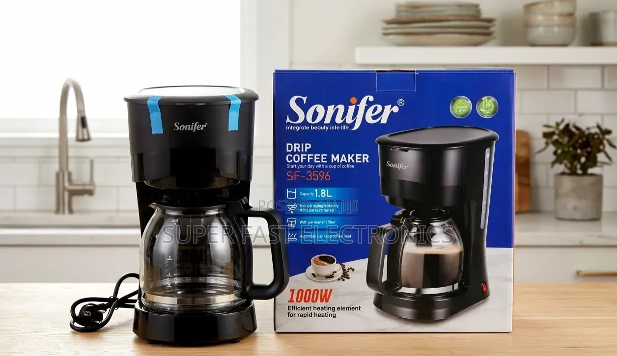 Sonifer Coffee Maker SF-3596 Drip (1.8L Capacity, 1000W
