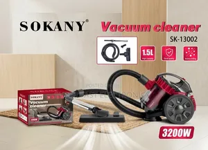 SOKANY Vacuum Cleaner – 3200W, 1.5L SK-13002 Bagless Cyclonic