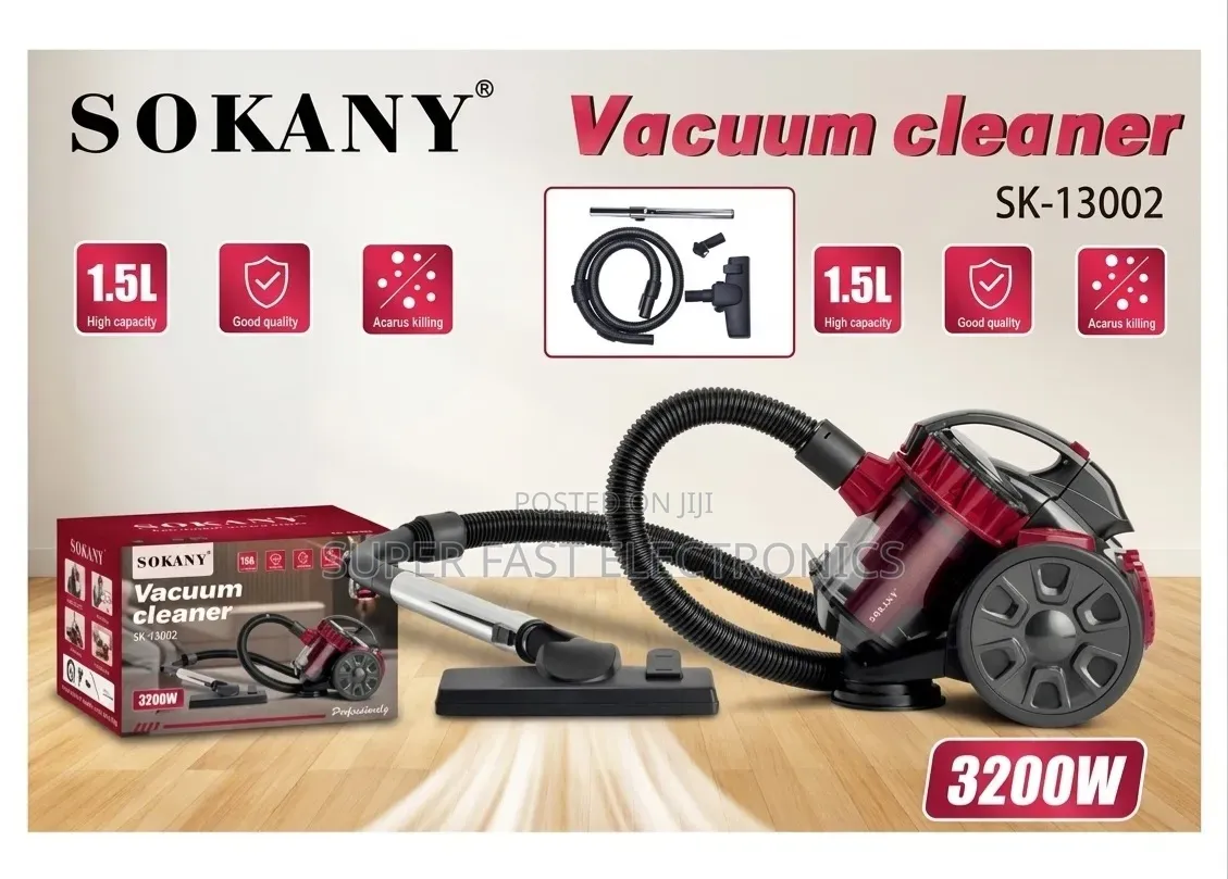 SOKANY Vacuum Cleaner Powerful Bagless  Powerful 3200W Motor and 1.5L