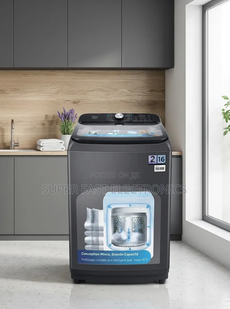 Midea 16KG Top Load Washing Machine – Large Capacity Family Washer