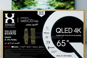 XPERIA 65 Inch TV QLED 4K Smart TV – webOS Hub, A+ IPS Panel, New 2026