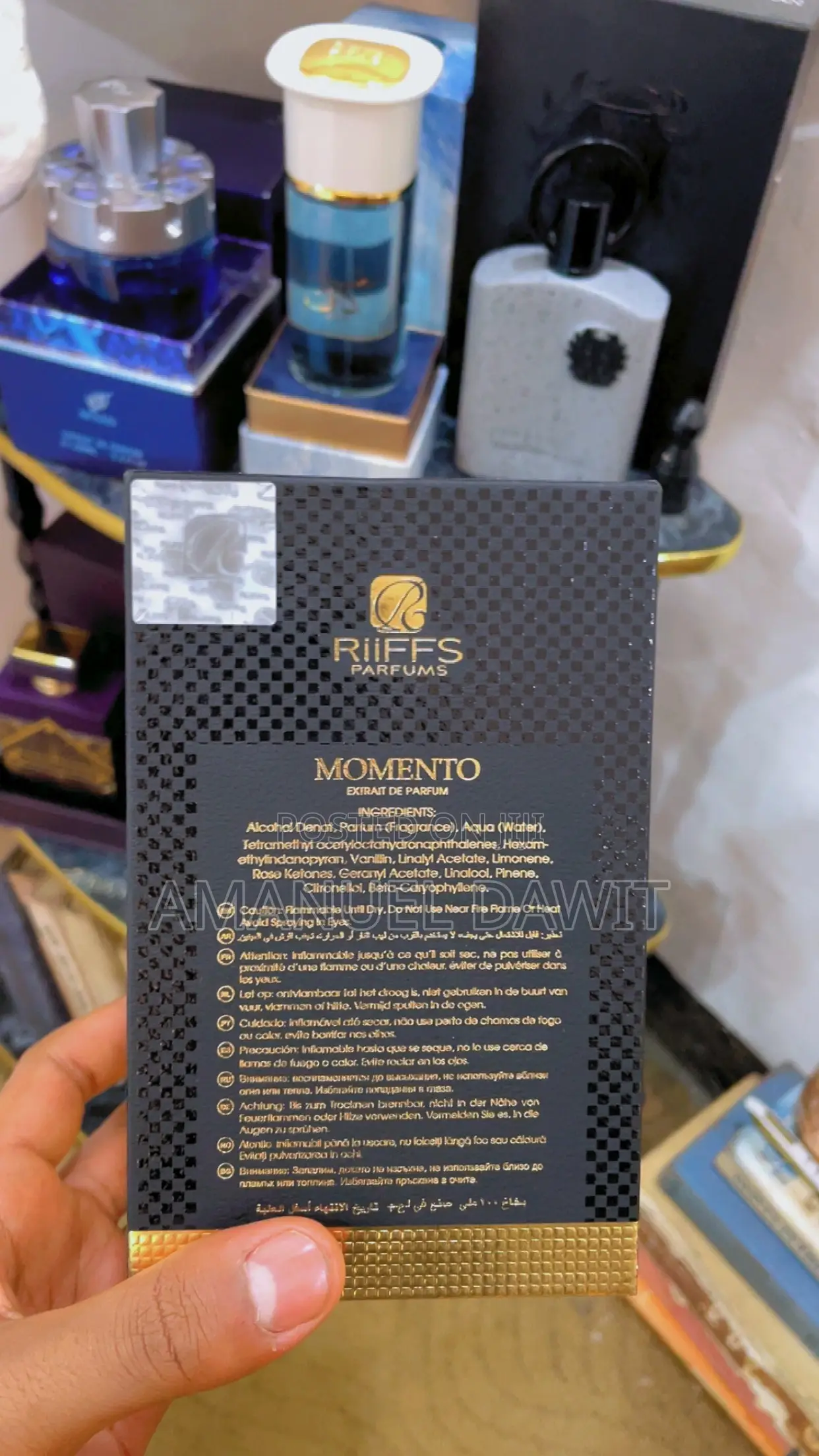 Riiffs Momento Extrait De Parfum – 100ml / 3.4 Oz (Brand New in Box)