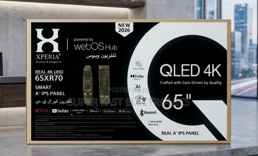 XPERIA 65 Inch TV Frameless 4K UHD QLED Picture and a High-Quality