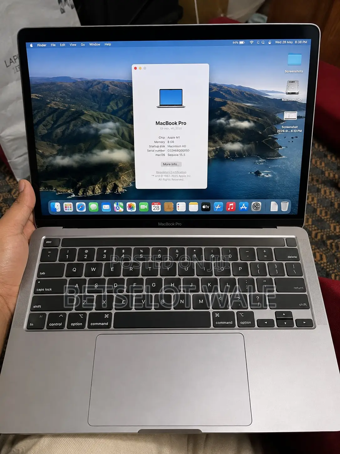 Laptop Apple MacBook Pro 2021 M1 8GB Apple M1 Pro SSD 256GB