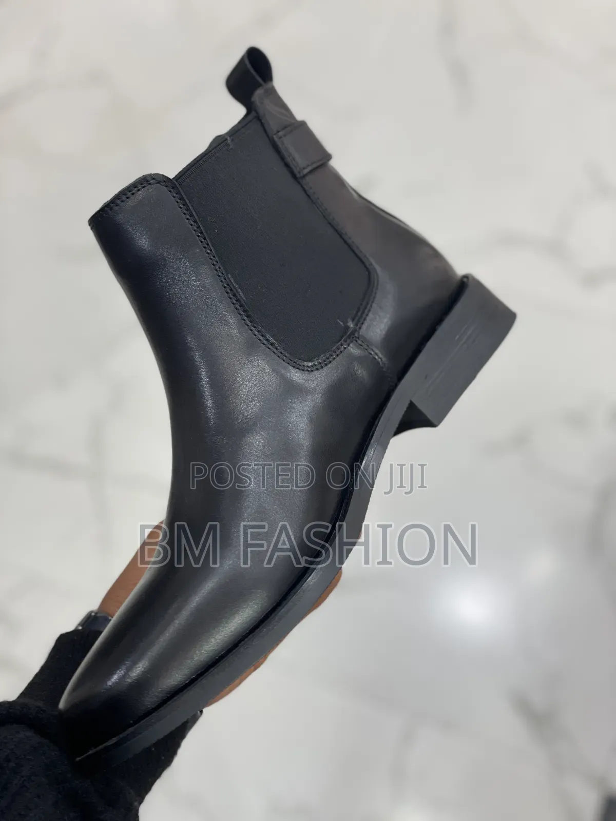 All Black Leather Boots With 🆓 Delivery 🛵