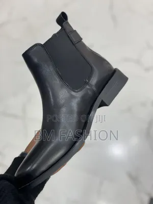 All Black Leather Boots With 🆓 Delivery 🛵