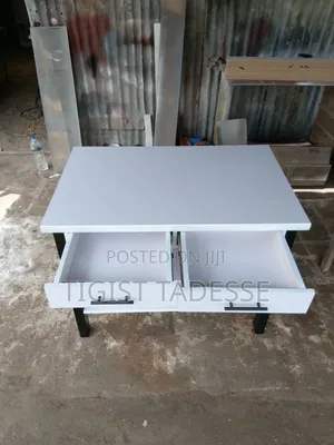 Wooden Computer Desk With 2 Drawers & Shelves