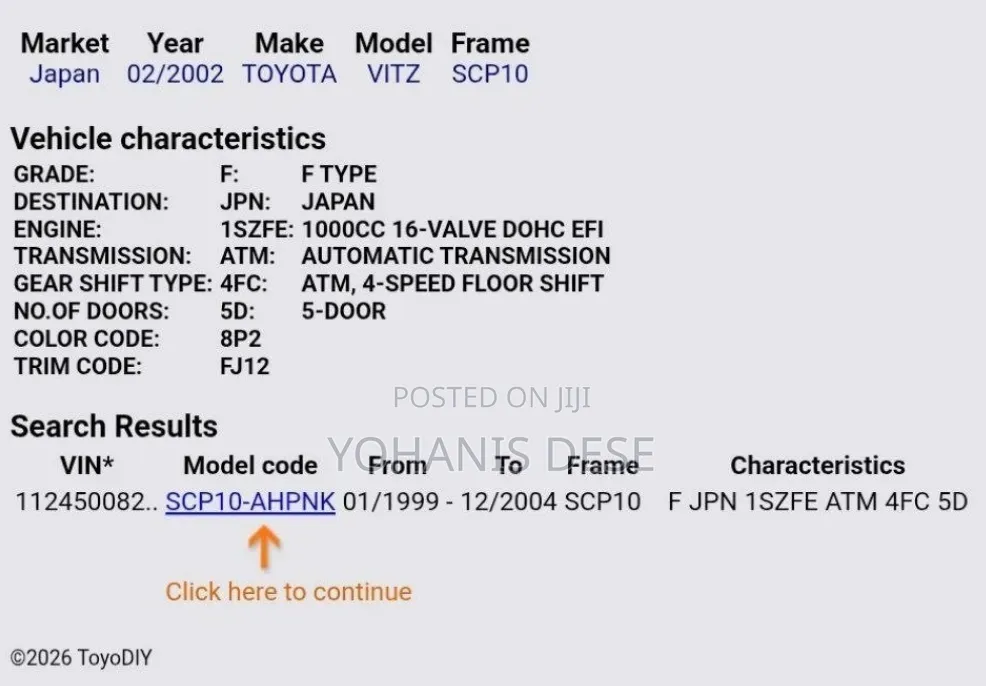 Toyota Vitz 2002