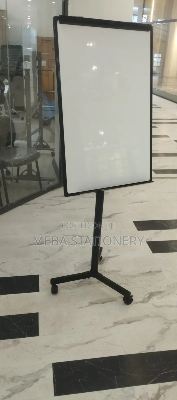 White Board With Black Stand