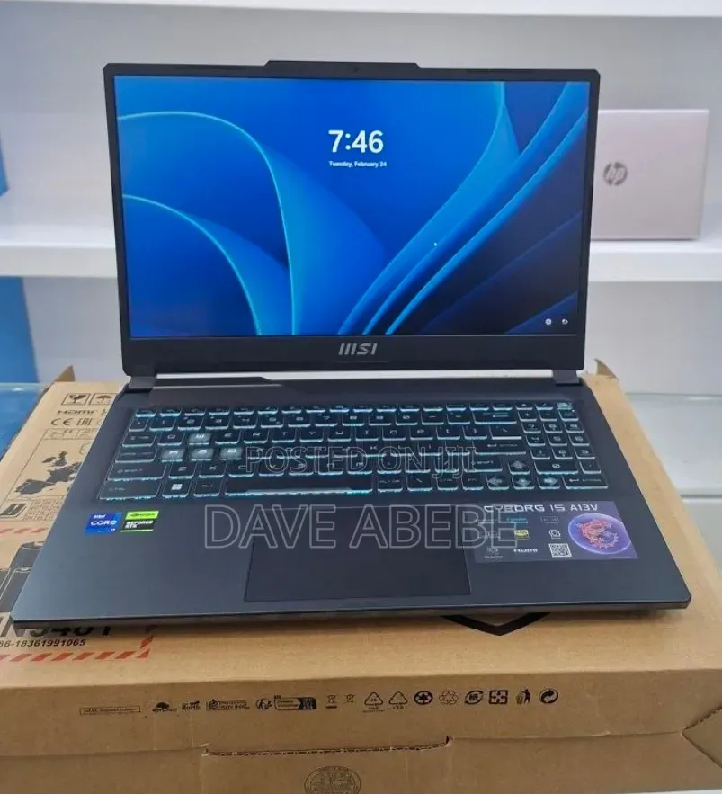 New Laptop MSI Cyborg 15 16GB Intel Core i7 SSD 1T
