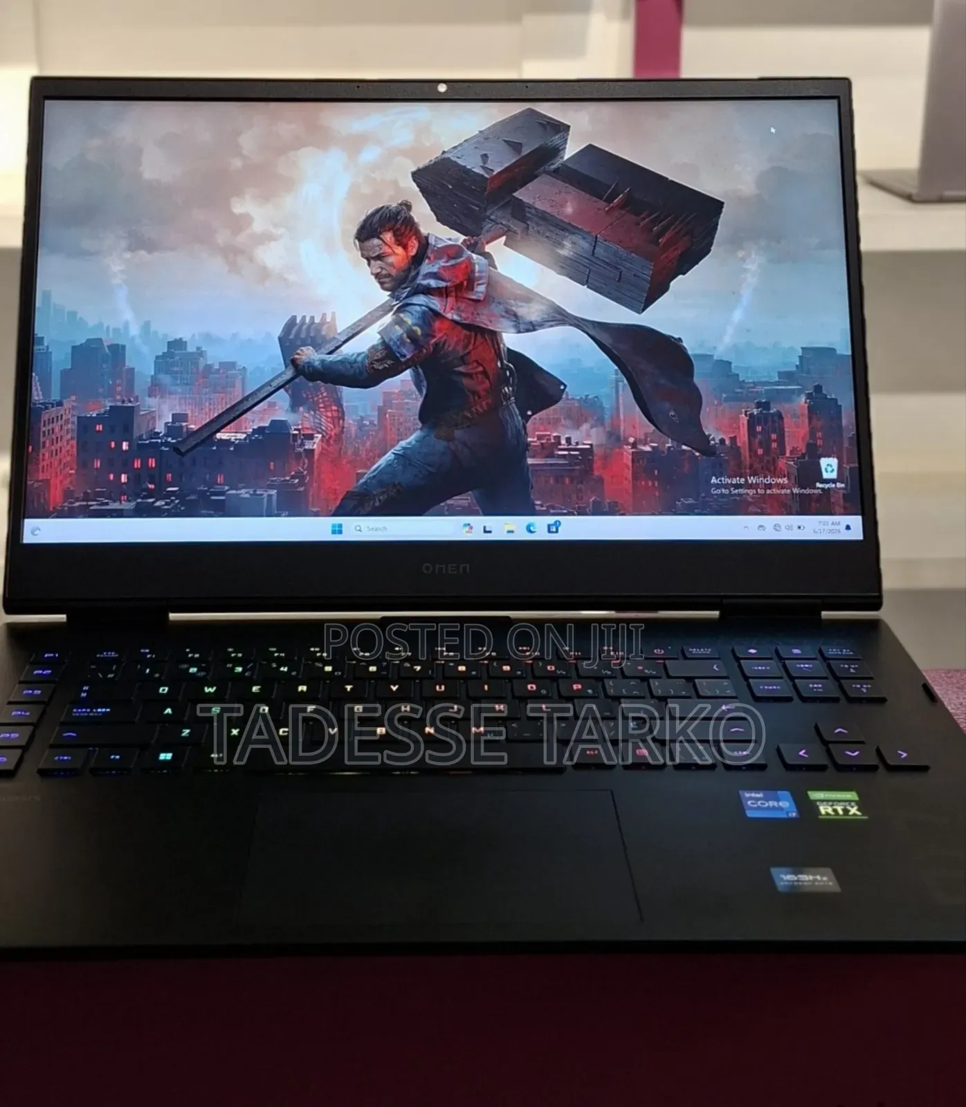New Laptop HP Omen 17 16GB Intel Core i7 SSD 1T