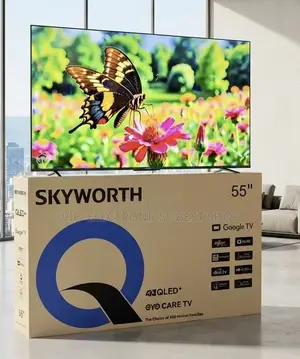 Skyworth 55 Inch TV QLED+ Google TV Vibrant Colors, Sharp Picture