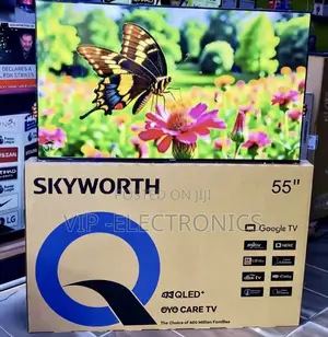 Skyworth 55 Inch TV QLED+ Google TV Vibrant Colors, Sharp Picture