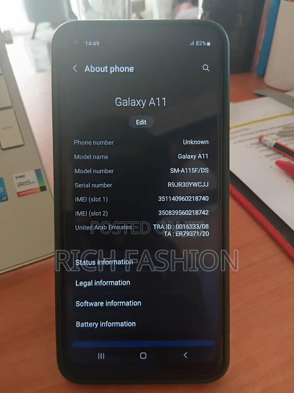 Samsung Galaxy A11 32 GB White