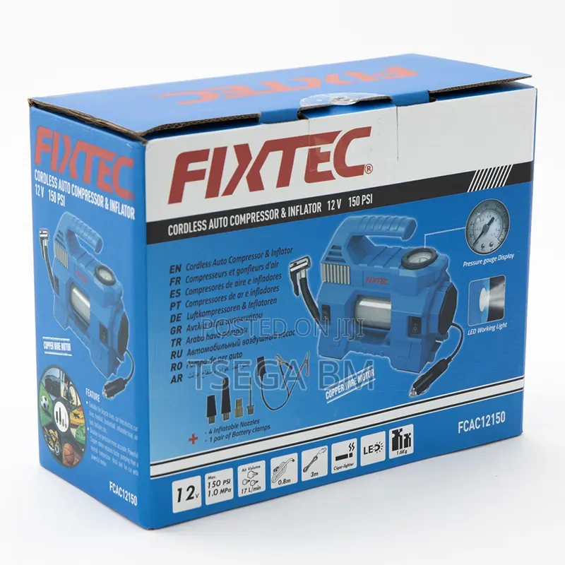 Fixtec 12V Auto Compressor and Inflator