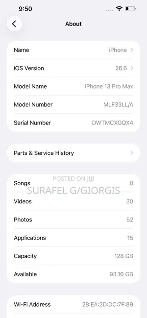 Apple iPhone 13 Pro Max 128 GB White